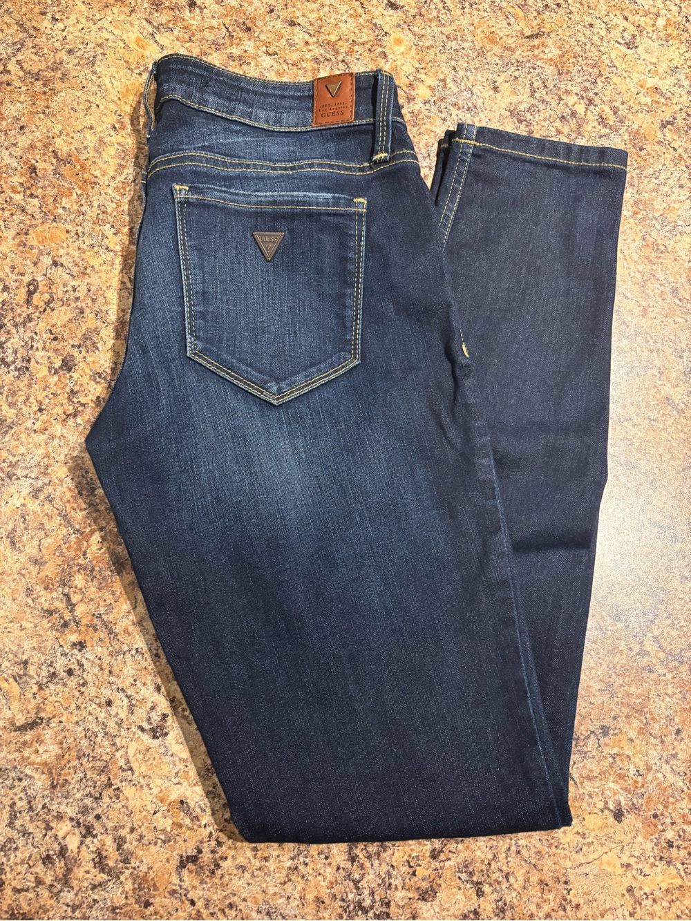 Guess Women's Dark Wash Indigo Skinny Jeans
